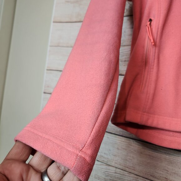 Columbia Womens Jacket Pink Long Sleeve Full Zip Benton Springs Fleece Size M - Picture 7 of 16